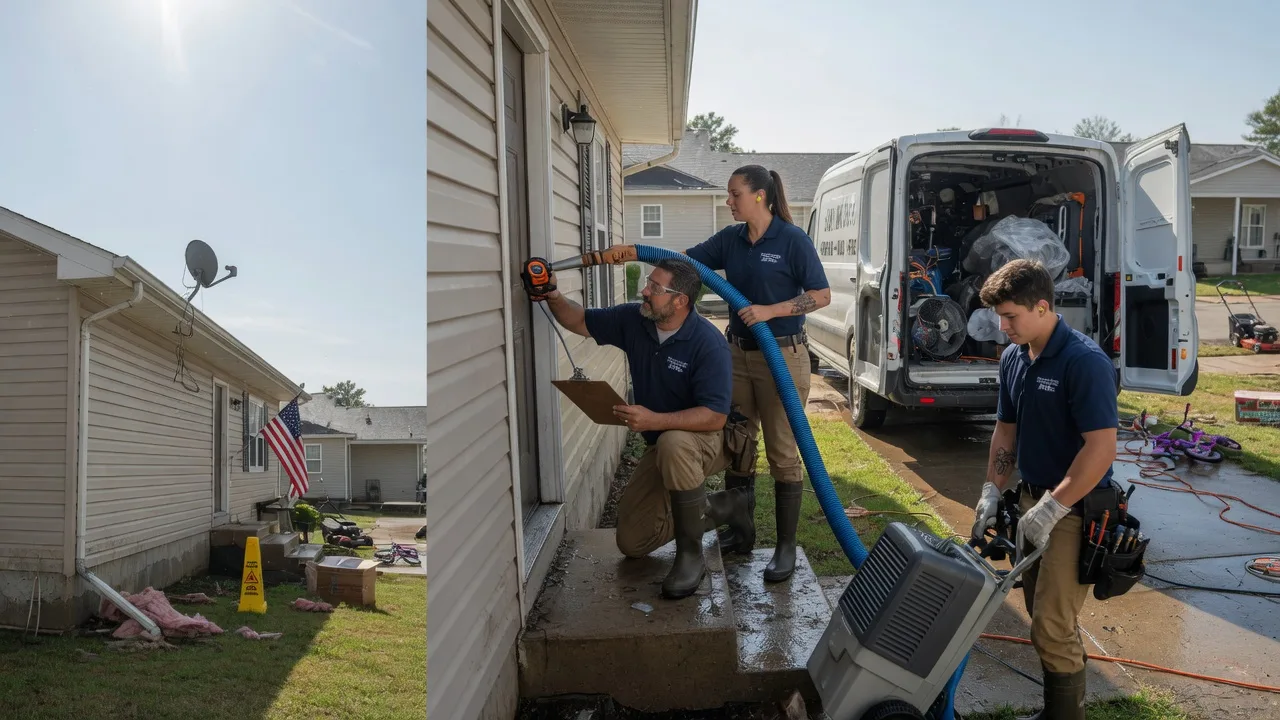Ceiling Water Damage Restoration in Gillespie, IL near me